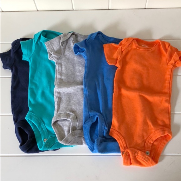 carter's solid color onesies